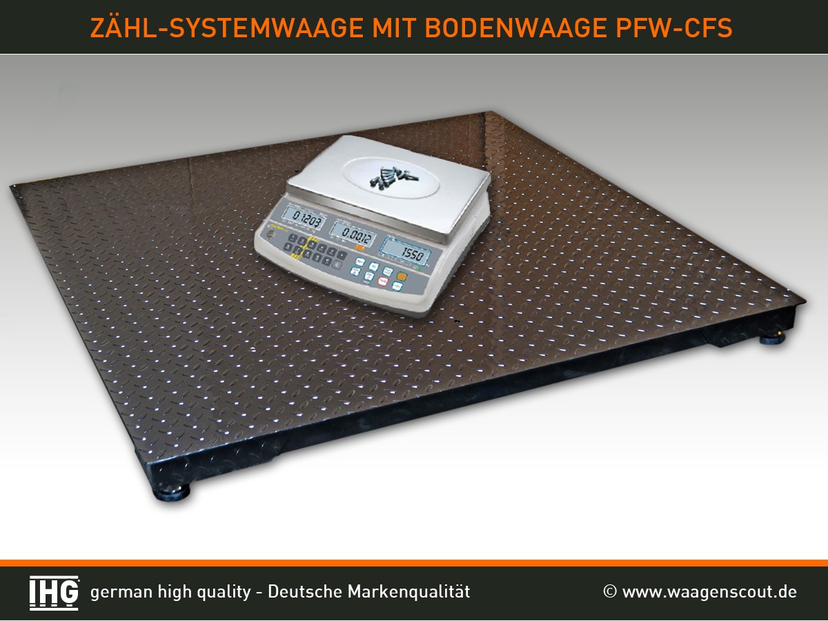 zählsystem, zählsystemwaage, zählwaage, bodenwaage